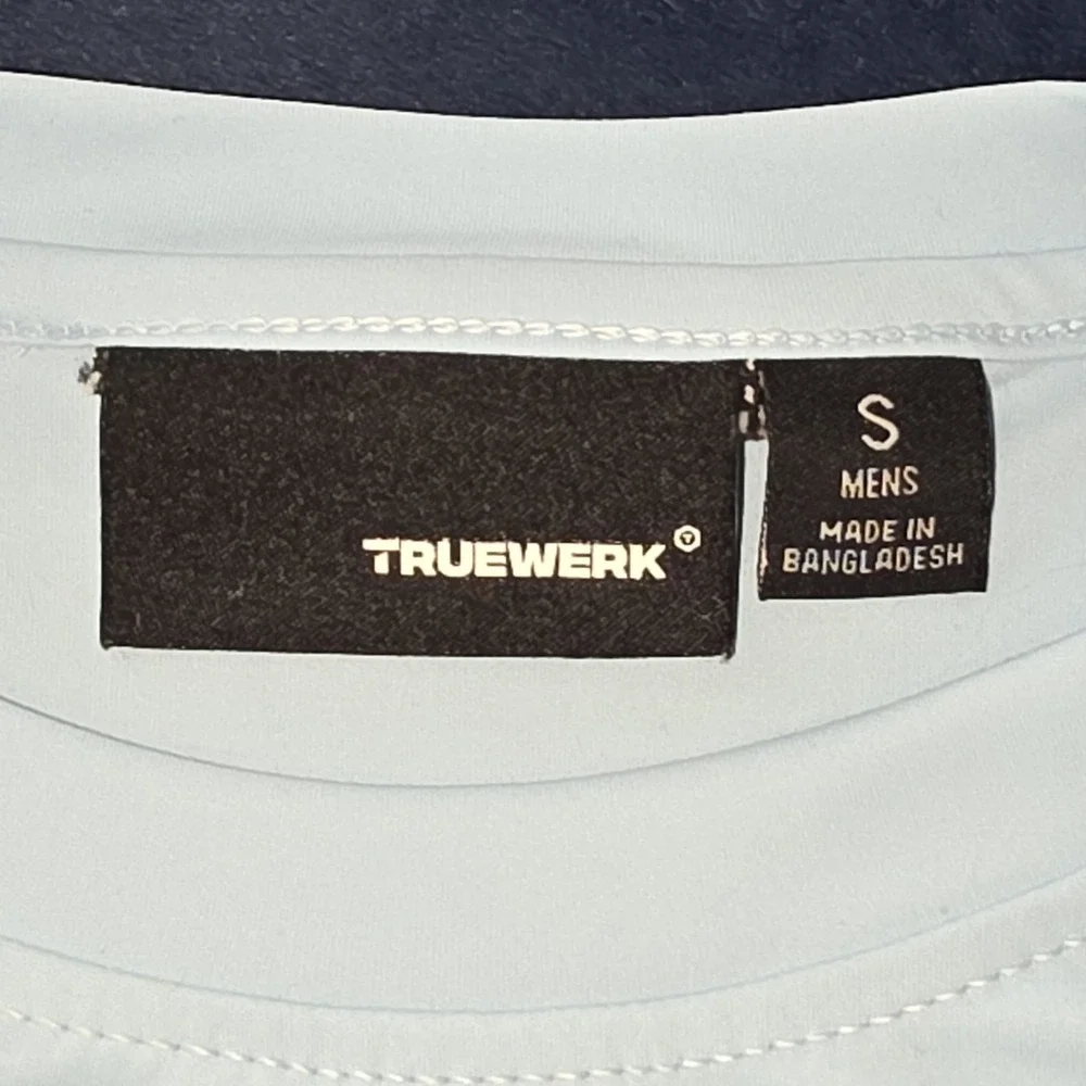 TRUEWERK B1 Sun Tee Men's Light Blue Performance T-Shirt Size‎ Small